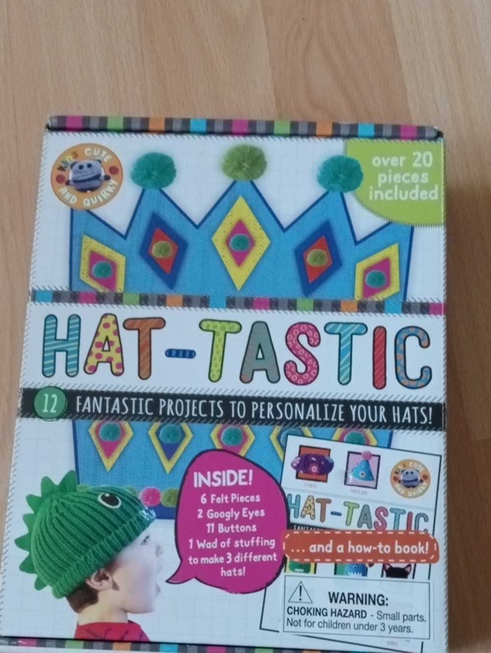 $1>>>Kids Hat Craft Kit - Blue/Green